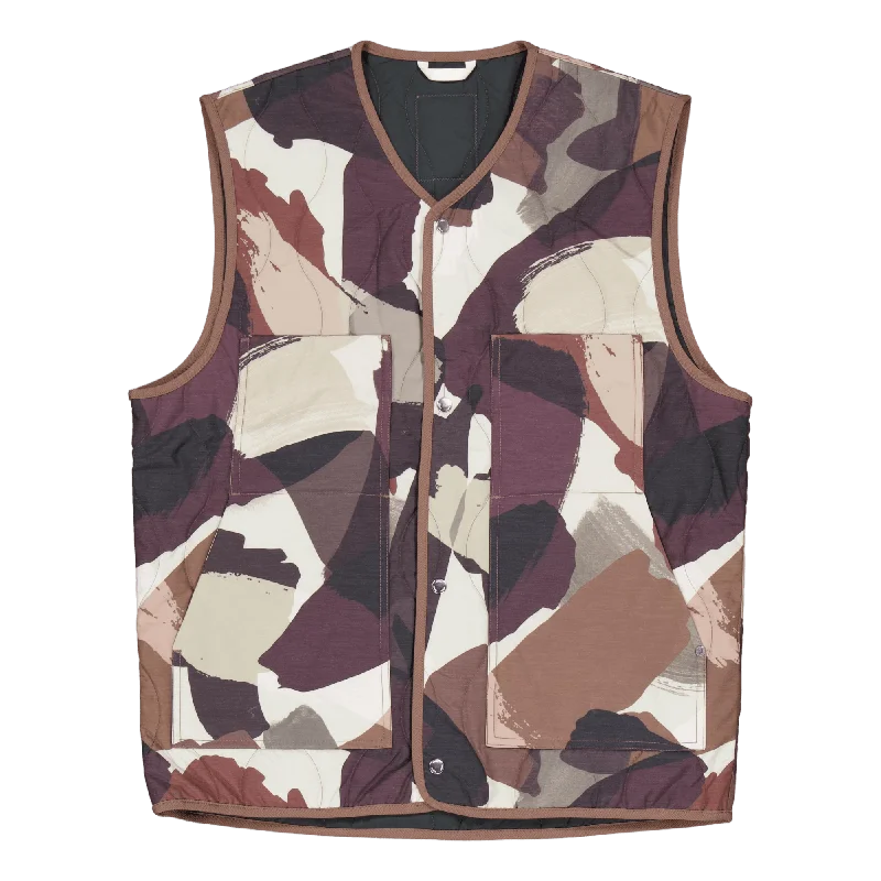 Peter Camo Nylon Insulated Ves Espresso