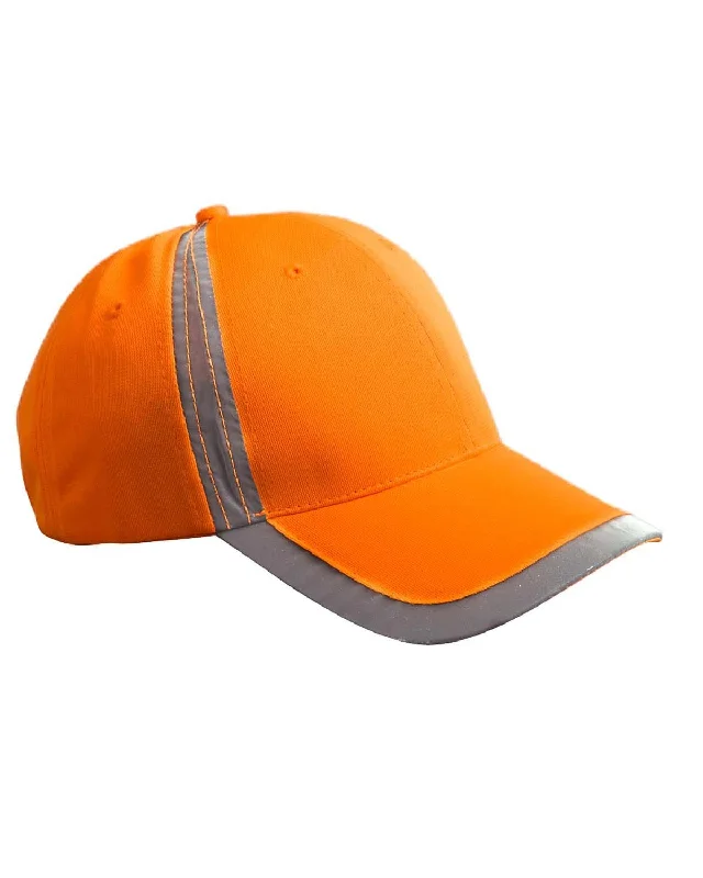 Big Accessories Reflective Safety Cap | Bright Orange