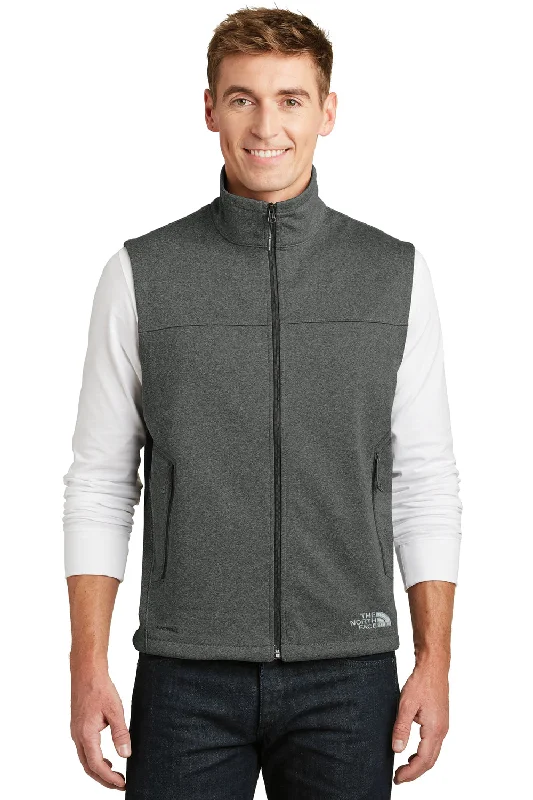 The North Face Mens Ridgeline Wind & Water Resistant Full Zip Vest - Heather Dark Grey