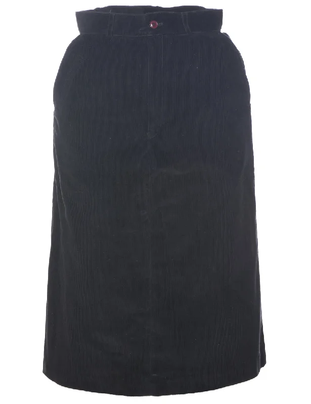 Corduroy Pencil Skirt - S