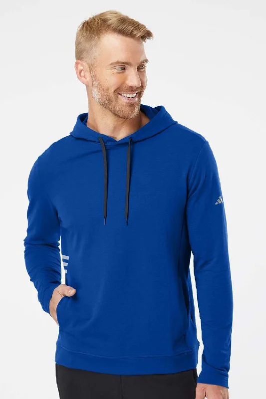 Adidas Mens Hooded Sweatshirt Hoodie w/ Pockets - Collegiate Royal Blue - Closeout