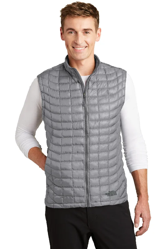 The North Face Mens ThermoBall Trekker Water Resistant Full Zip Vest - Mid Grey