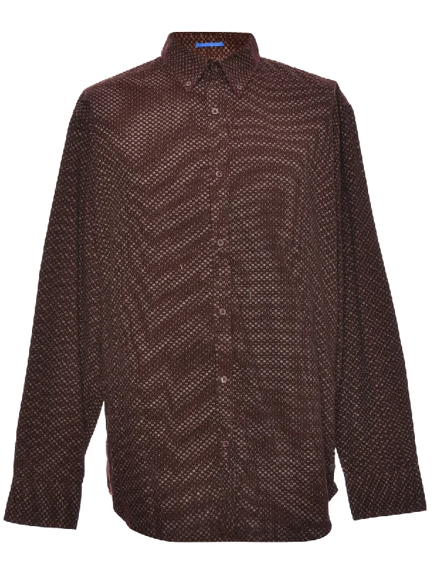 Corduroy Maroon Shirt - L