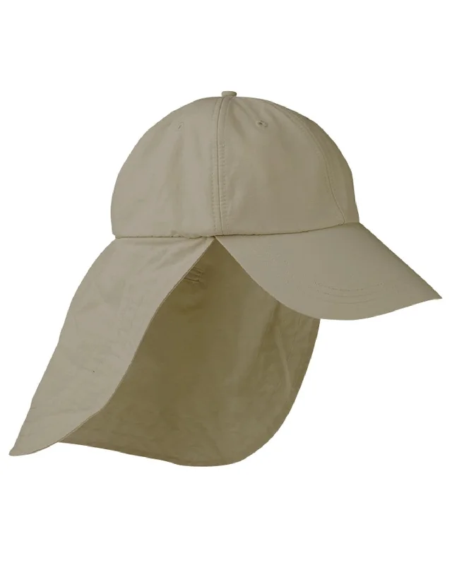 Adams Low-Profile Cap with Neck Cape | Khaki