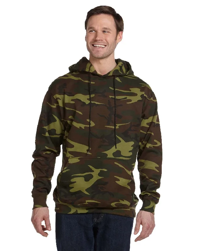 Code V Camouflage Hooded Sweatshirt | Green Woodland