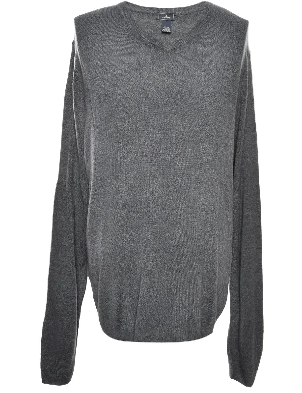 Dark Grey Dockers Jumper - XL