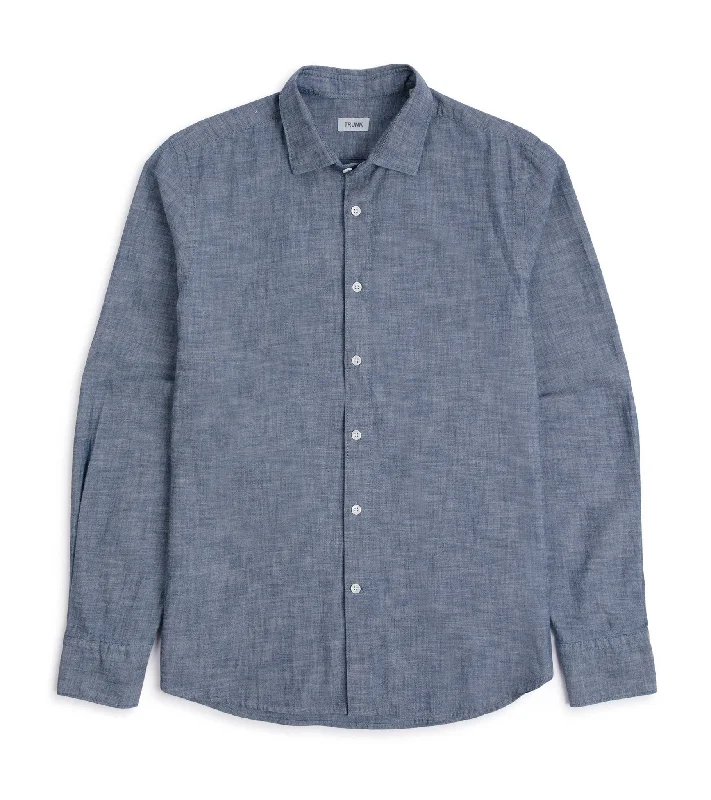 Trunk Austin Japanese Chambray Shirt: Dark Blue