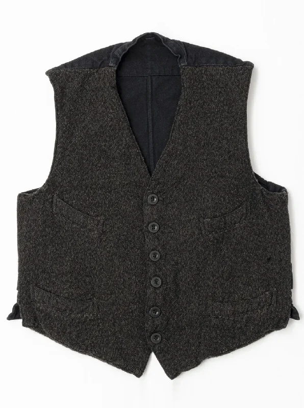 Belafonte Ragtime Clothing, Service Vest Wool Tweed, Brown Mix