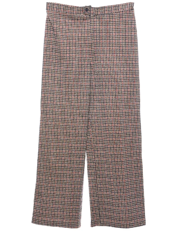 Dogtooth Design Vintage Trousers - W30 L27