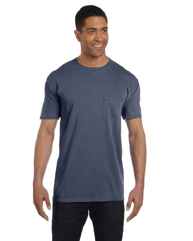 Comfort Colors Garment-Dyed Pocket T-Shirt | Washed Denim