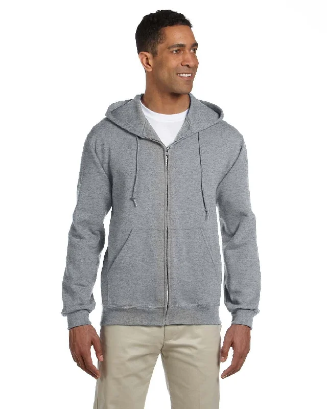 Jerzees Super Sweats 50/50 Full-Zip Hoodie | Oxford