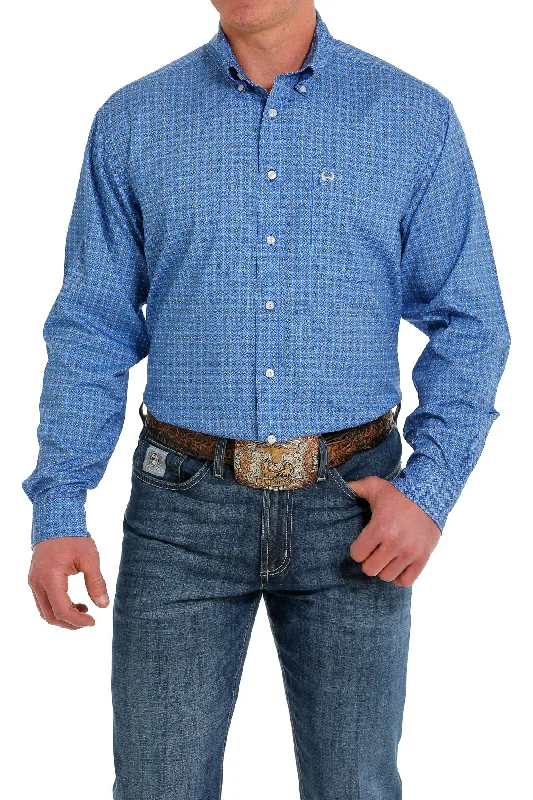 CINCH ROYAL BLUE DIAMOND ARENAFLEX LONG SLEEVE SHIRT