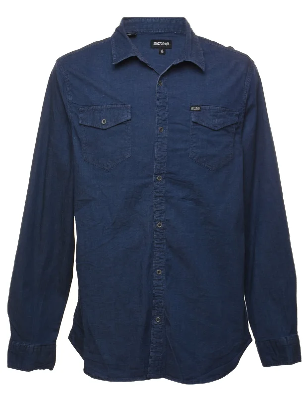 Dark Wash Denim Shirt - XL