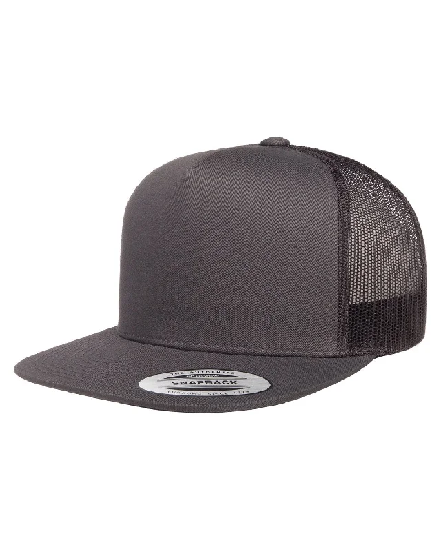 Yupoong Adult 5-Panel Classic Trucker Cap | Charcoal