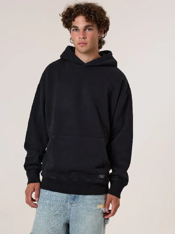 Thrills Military Slouch Pull On Hood - Black