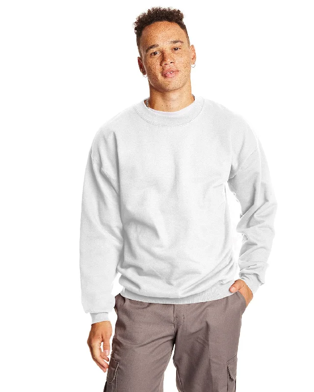 Hanes Ultimate Cotton Crewneck Sweatshirt | White