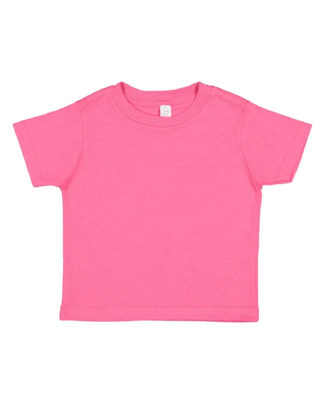 Rabbit Skins Toddler Fine Jersey T-Shirt | Hot Pink