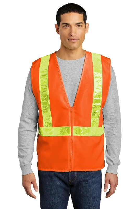 Port Authority Mens Enhanced Visibility Vest - Safety Orange