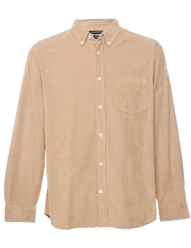 Corduroy Tan Shirt - L