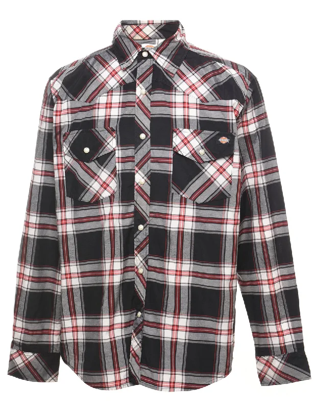 Dickies Red & Black Checked Shirt - M