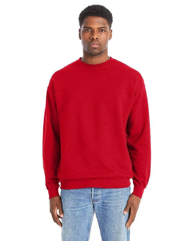 Hanes Perfect Sweats Crewneck Sweatshirt | Athletic Red