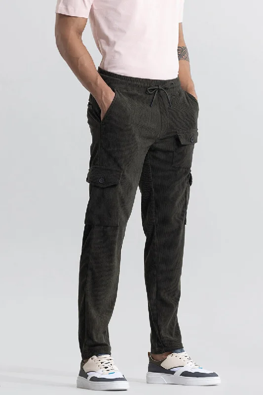 Cullin Olive Corduroy Cargo Pant