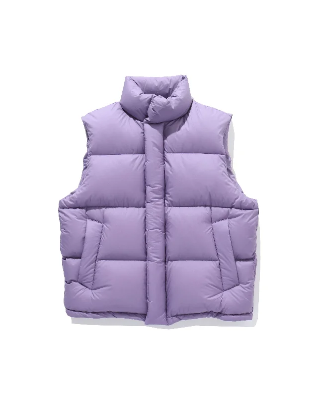 SUPER LIGHT NYLON RIPSTOP DOWN VEST PURPLE