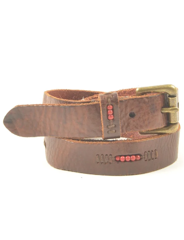 Dark Brown Waist Belt - S