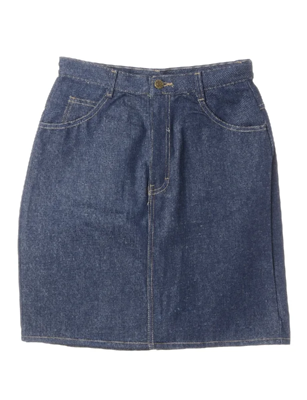 Denim Midi Skirt - M