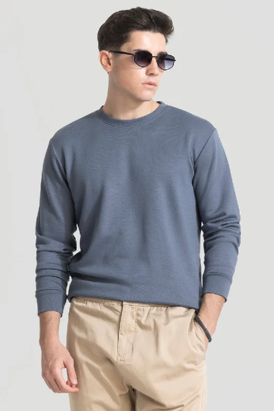 Grey Solid Sweatshirt