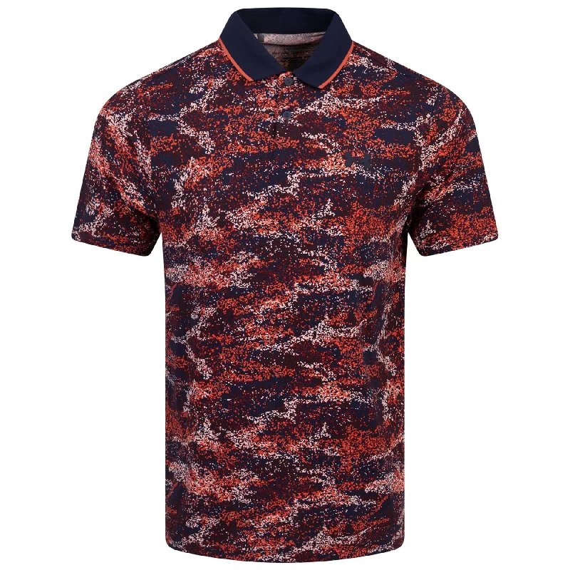 Iso-Chill Edge Stretch Polo Midnight Navy/Venom Red - AW23