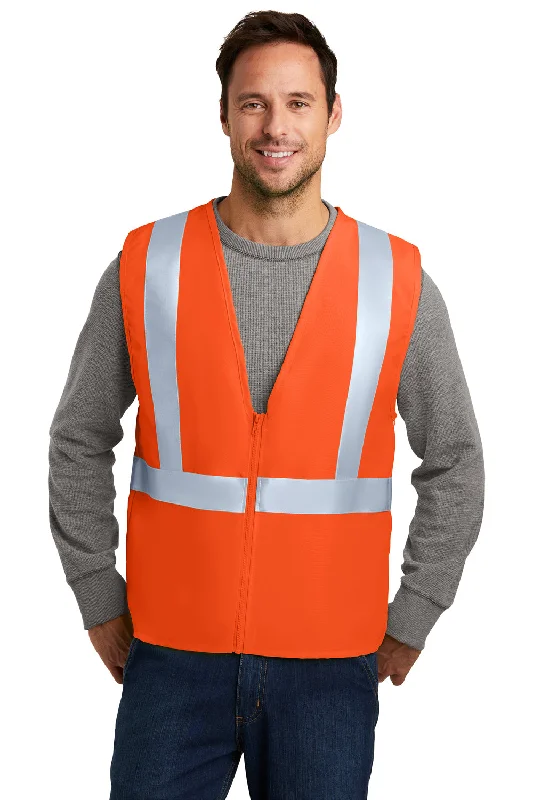 CornerStone Mens Enhanced Visibility Safety Vest - Safety Orange