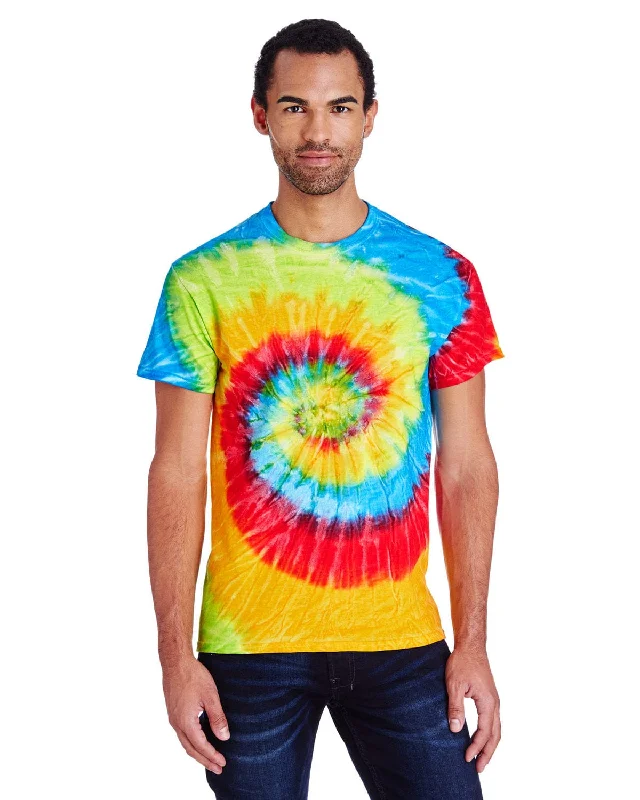 Tie-Dye 100% Cotton Tie-Dyed T-Shirt | Pastel Neon