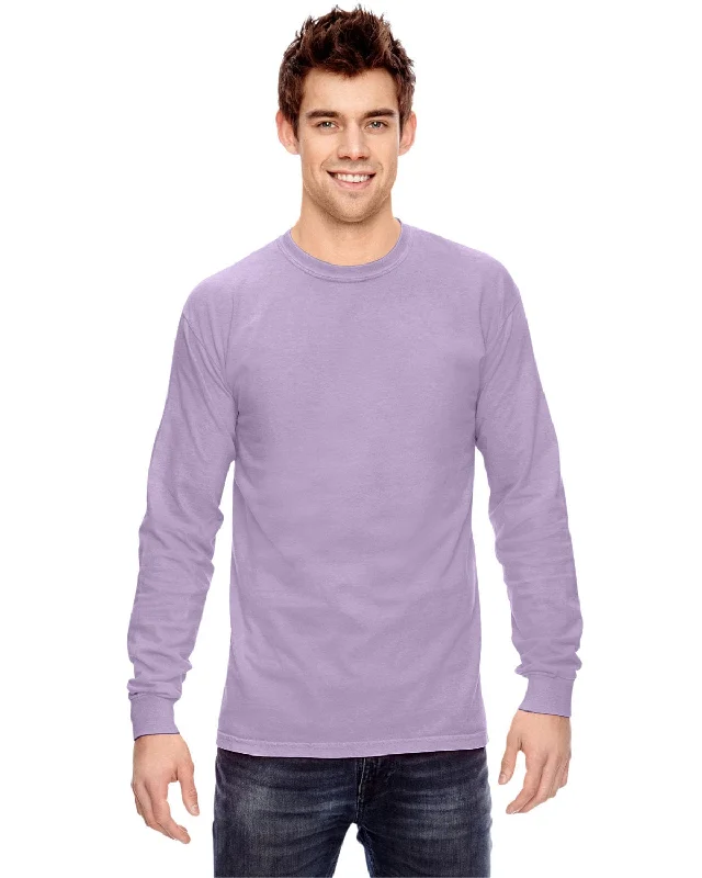 Comfort Colors Garment-Dyed Long Sleeve T-Shirt | Orchid