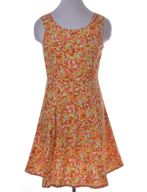 Ditzy Floral Print Short Dress