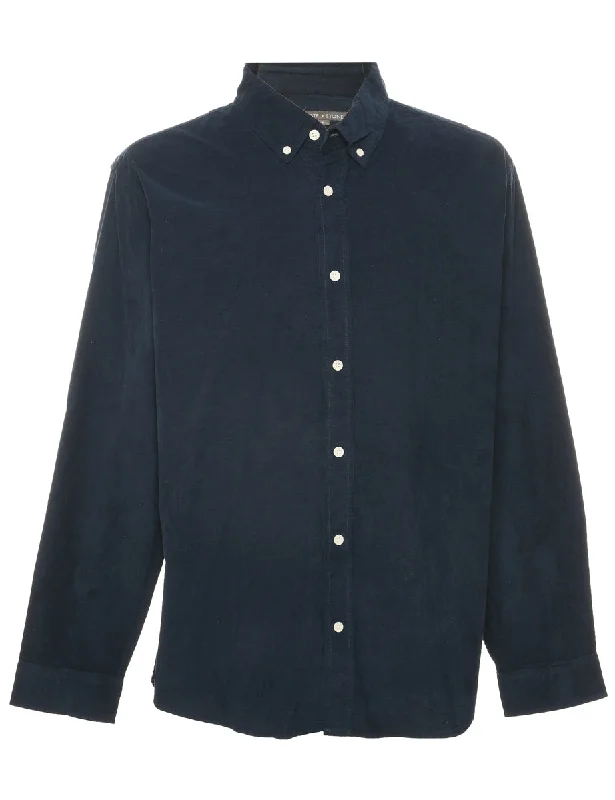 Corduroy Navy Shirt - XL