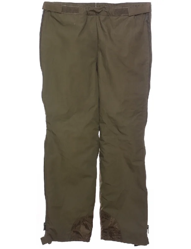 Dark Green Cargo Pants - W36 L30