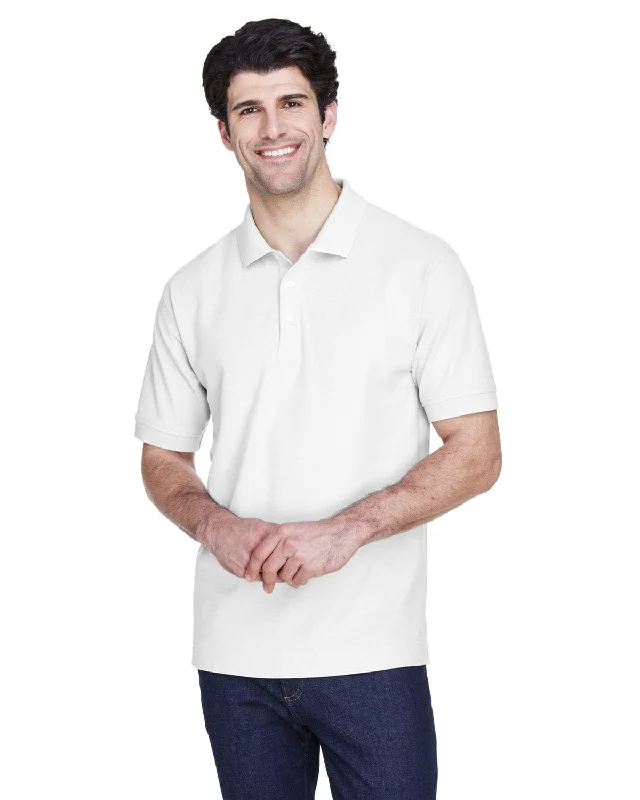 Devon & Jones Fine Pima Pique Polo Shirt | White