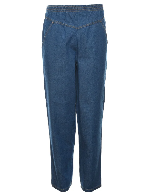 Elasticated Waist Denim Trousers - W26 L30