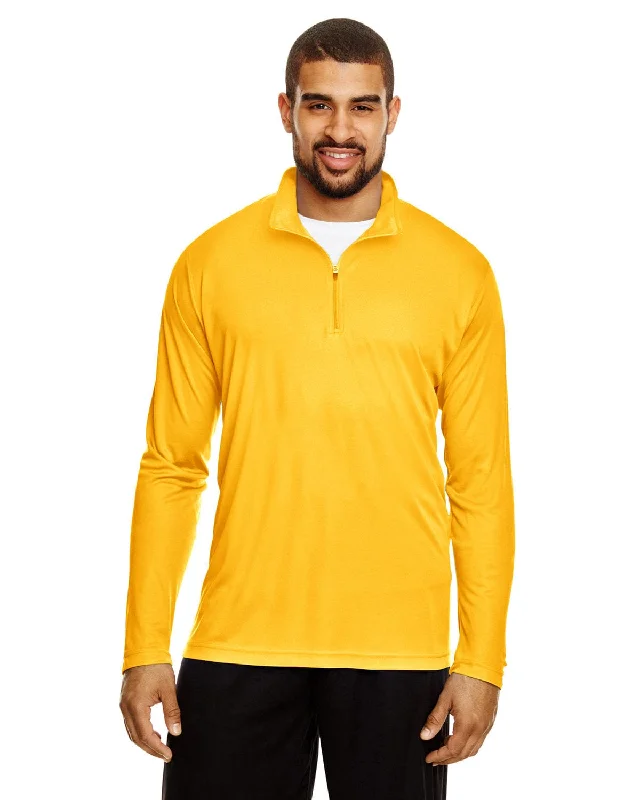 Team 365 Mens Zone Performance Quarter-Zip | Sp Athletic Gold