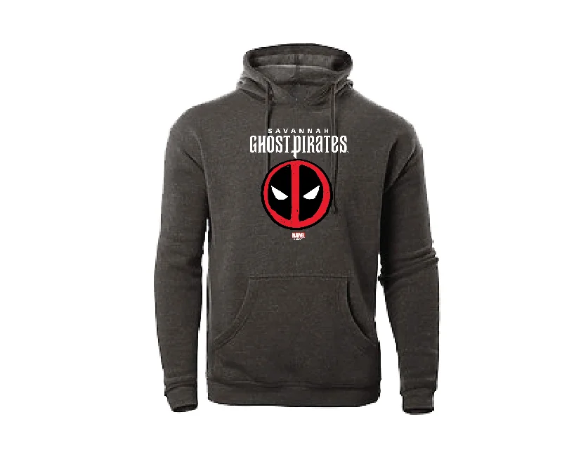 Savannah Ghost Pirates Dark Gray Deadpool Face Hoody