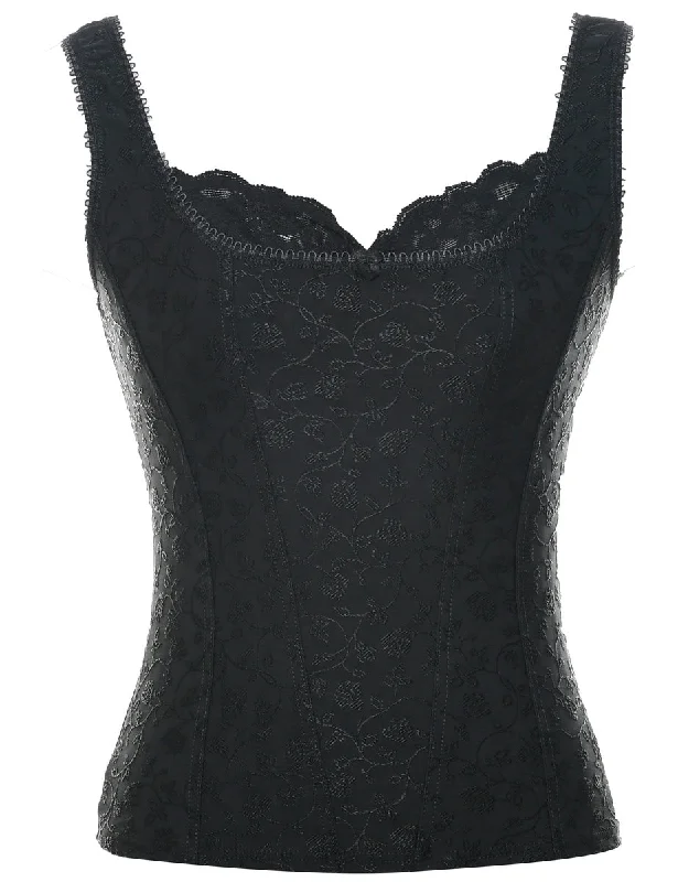 Embroidered Evening Top - S