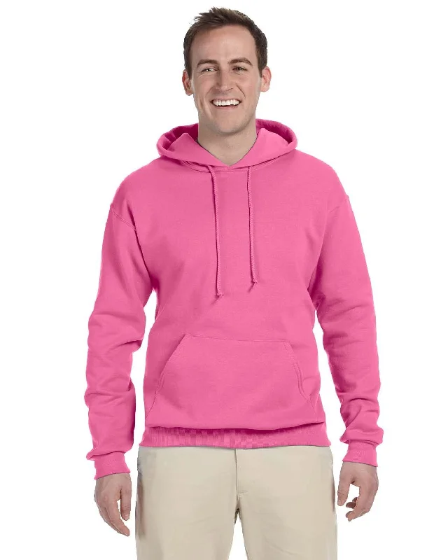 Jerzees 50/50 Hooded Sweatshirt | Neon Pink