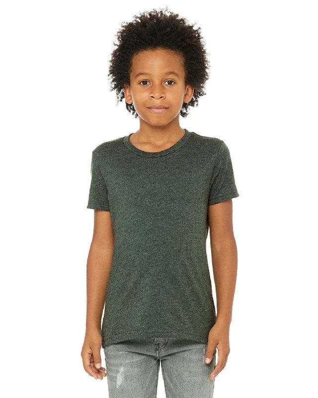 Bella+Canvas Youth Short Sleeve T-Shirt | Heather Forest