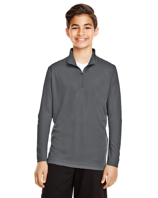 Team 365 Youth Zone Performance Quarter-Zip | Sport Graphite