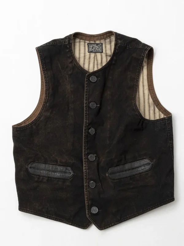 Belafonte Ragtime Clothing, Doromole Civilian Vest, Doro Brown, BF-25-58