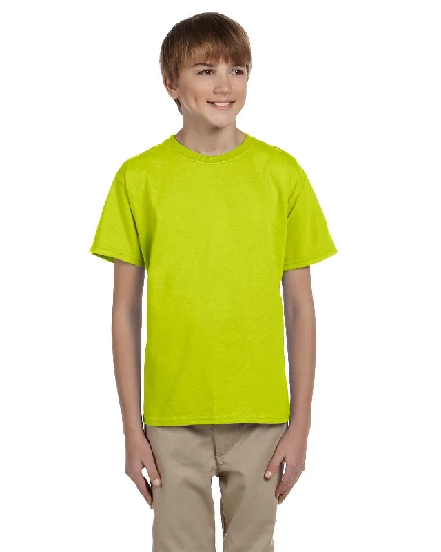 Gildan Ultra Cotton Youth Heavyweight T-Shirt | Safety Green