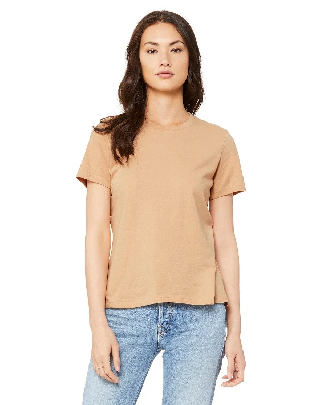 Bella+Canvas Ladies Relaxed Short Sleeve Jersey T-Shirt | Sand Dune