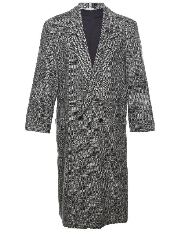 Double Breasted Wool Coat - XL