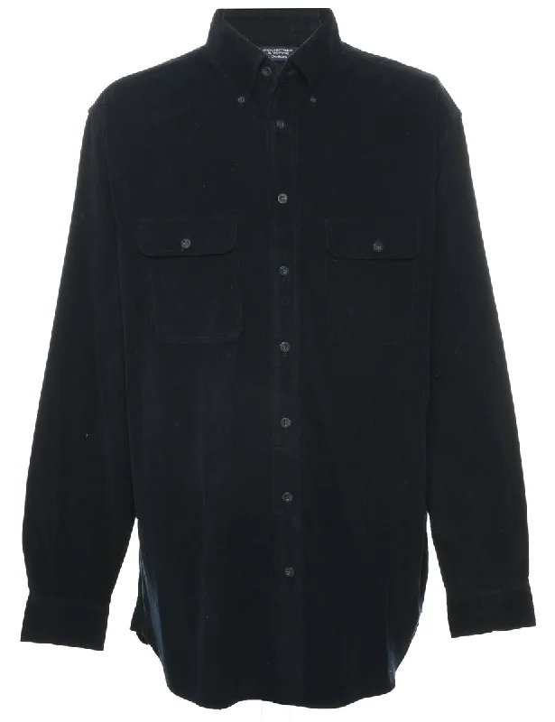 Corduroy Navy Shirt - L